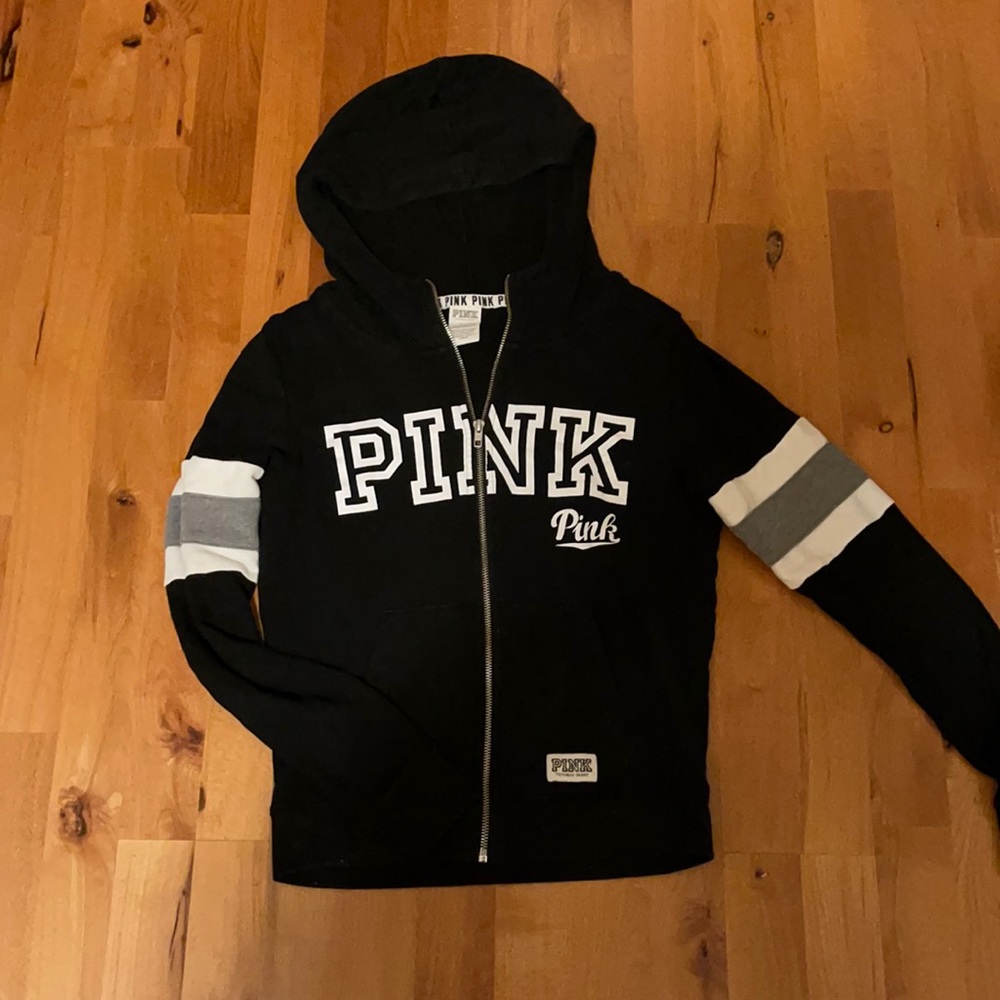 Pink zip up hoodie small